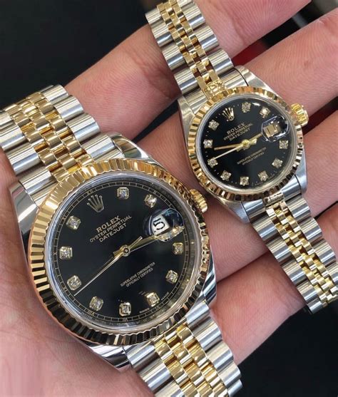 Rolex His and Her Oyster Perpetual Datejust 